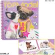 Opakowanie SZKICOWNIK Z NAKLEJKAMI DOGGY TOPMODEL 10190A