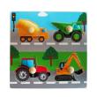Opakowanie Układanka drewniana Pojazdy budowlane uchwyty