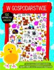 Okładka książki W gospodarstwie, książeczka z ponad 100 wypukłymi naklejkami