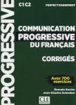 Communication progressive du français Corrigés C1 C2. Autor: Romain Racine, Jean-Charles Schenker. Dadada.pl Okładka książki Communication progressive du français Corrigés C1 C2