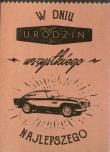 Opakowanie Henry karnet B6 Retro Urodziny Samochód