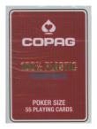 Opakowanie Karty do gry Copag 100% Plastic Poker size Jumbo Index czerwone