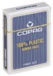 Opakowanie Karty do gry Copag 100% Plastic Poker size Jumbo Index granatowe