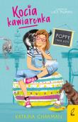 Kocia kawiarenka T.1 Poppy i inne koty. Autor: Katrina Charman, Barbara Górecka. Dadada.pl Okładka książki Kocia kawiarenka T.1 Poppy i inne koty