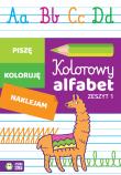Kolorowy alfabet. Zeszyt 1. Autor: Anita Rejch, Katarzyna Smyrak. Dadada.pl Okładka książki Kolorowy alfabet. Zeszyt 1
