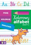 Kolorowy alfabet Zeszyt 2. Autor: Anita Rejch. Dadada.pl Okładka książki Kolorowy alfabet Zeszyt 2