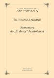 Okładka książki Komentarz do O duszy Arystotelesa