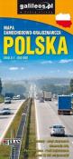 Okładka książki Mapa samochodowo-kraj. - Polska 1:650 000