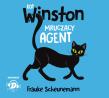 MRUCZĄCY AGENT KOT WINSTON. Autor: Scheunemann Frauke. Dadada.pl Okładka książki MRUCZĄCY AGENT KOT WINSTON