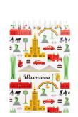 Opakowanie Notes A6 - mały Warszawa symbole FOLKSTAR