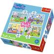 Opakowanie Puzzle 4w1 Wspomnienia z wakacji Peppa TREFL