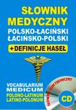 Słownik medyczny pol-łac, łac-pol + definicje + CD. Autor: Żukrowski Bartłomiej, Baran Justyna, Lemańska Aleksandra. Dadada.pl Okładka książki Słownik medyczny pol-łac, łac-pol + definicje + CD