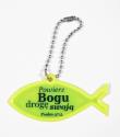 Zawieszka odblaskowa. Rybka - Powierz Bogu drogę... Wydawca: Koinonia. Dadada.pl Opakowanie Zawieszka odblaskowa. Rybka - Powierz Bogu drogę..