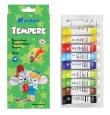 Opakowanie Farby Tempera 12ml 10 kolorów Mały Szewczyk - KARBON