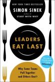 Leaders Eat Last. Autor: Simon Sinek. Dadada.pl Okładka książki Leaders Eat Last