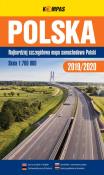 Mapa samochodowa 1:700 000 Polska TW KOMPAS. Autor: Opracowanie zbiorowe. Dadada.pl Okładka książki Mapa samochodowa 1:700 000 Polska TW KOMPAS