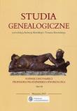 Opakowanie Studia genealogiczne poświęcone pamięci Profesora Włodzimierza Dworzaczka Tom 3