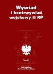 Wywiad i kontrwywiad wojskowy II RP T.9. Autor: Dubicki Tadeusz. Dadada.pl Okładka książki Wywiad i kontrwywiad wojskowy II RP T.9
