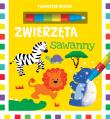 Flamaster wodny. Zwierzęta sawanny. Autor: Urszula Kozłowskaq. Dadada.pl Okładka książki Flamaster wodny. Zwierzęta sawanny