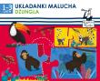 Kapitan Nauka - Układanki malucha Dżungla. Autor: Katarzyna Nowowiejska. Dadada.pl Okładka książki Kapitan Nauka - Układanki malucha Dżungla