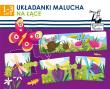 Kapitan Nauka - Układanki malucha Na łące. Autor: Gabriela Bieniek-Zaremba. Dadada.pl Okładka książki Kapitan Nauka - Układanki malucha Na łące