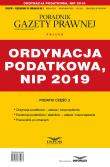 Opakowanie Ordynacja podatkowa , NIP 2019