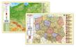 Okładka książki Podkładka na biurko - Mapa fizyczno-admini. Polska