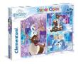 Okładka książki Puzzle SuperColor  Olaf's Frozen Adventure 3x48
