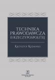 Okładka książki Technika prawodawcza II Rzeczypospolitej