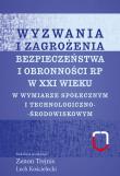 Okładka książki Wyzwania i zagrożenia bezpieczeństwa i obronności RP w XXI wieku