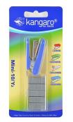 Zszywacz Kangaro mini-10/Y2 10 kart niebieski + zszywki. Wydawca: Kangaro. Dadada.pl Opakowanie Zszywacz Kangaro mini-10/Y2 10 kart niebieski + zszywki