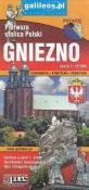 Gniezno - plan miasta 1:12 500. Autor:   Praca zbiorowa. Dadada.pl Okładka książki Gniezno - plan miasta 1:12 500