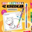 Okładka książki Kolorowanka z kredką - Zwierzęta
