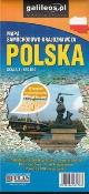 Okładka książki Mapa samochodowo-kraj. wodood.- Polska 1:650 000