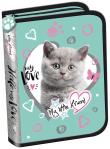 Opakowanie Piórnik dwuklapkowy b.w. My Little Friend Kot Mint
