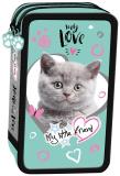Opakowanie Piórnik podwójny z wypos My Little Friend Kot Mint