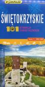 Okładka książki Świętokrzyskie 101 atrakcji turystycznych mapa turystyczna 1:200 000