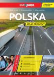Okładka książki Atlas drogowy Polska  1:250 000 z mapą Europy