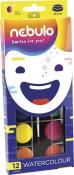 Opakowanie Farby akwarelowe 12 kolorów NEBULO