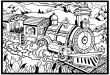 Opakowanie Kolorowanka Welwetowa 29,7x21 Pociąg