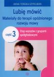 Lubię mówić cz. 3. Autor: Anna Tońska-Szyfelbein. Dadada.pl Okładka książki Lubię mówić cz. 3