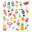 Opakowanie Naklejki Lody i Owoce