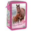 Opakowanie Piórnik trójkomorowy Konie 18 DERFORM