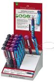 Opakowanie Pióro wieczne scribolino display 20 szt. + bloczek mix kolorów