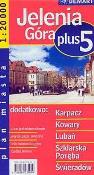 Okładka książki Plan Miasta Jelenia Góra Plus 5   DEMART