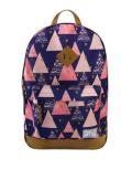 Opakowanie Plecak Różowe Trójkąty granatowy