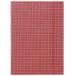 Opakowanie Teczka z gumką DONAU karton A4 czerwona w kratę 25 sztuk