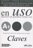 Uso A1 cleves ejercicios de gramatica forma. Autor: Romero Duenas Carlos, Hermoso Gonzalez Alfredo, Velez Cervera Aurora. Dadada.pl Okładka książki Uso A1 cleves ejercicios de gramatica forma