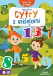 CYFRY Z NAKLEJKAMI UCZĘ SIĘ I BAWIĘ. Autor: Magda Malicka. Dadada.pl Okładka książki CYFRY Z NAKLEJKAMI UCZĘ SIĘ I BAWIĘ