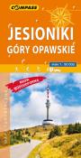Jesionki Góry Opawskie mapa turystyczna wodoodporna 1:50 000. Autor: praca zbiorowa. Dadada.pl Okładka książki Jesionki Góry Opawskie mapa turystyczna wodoodporna 1:50 000
